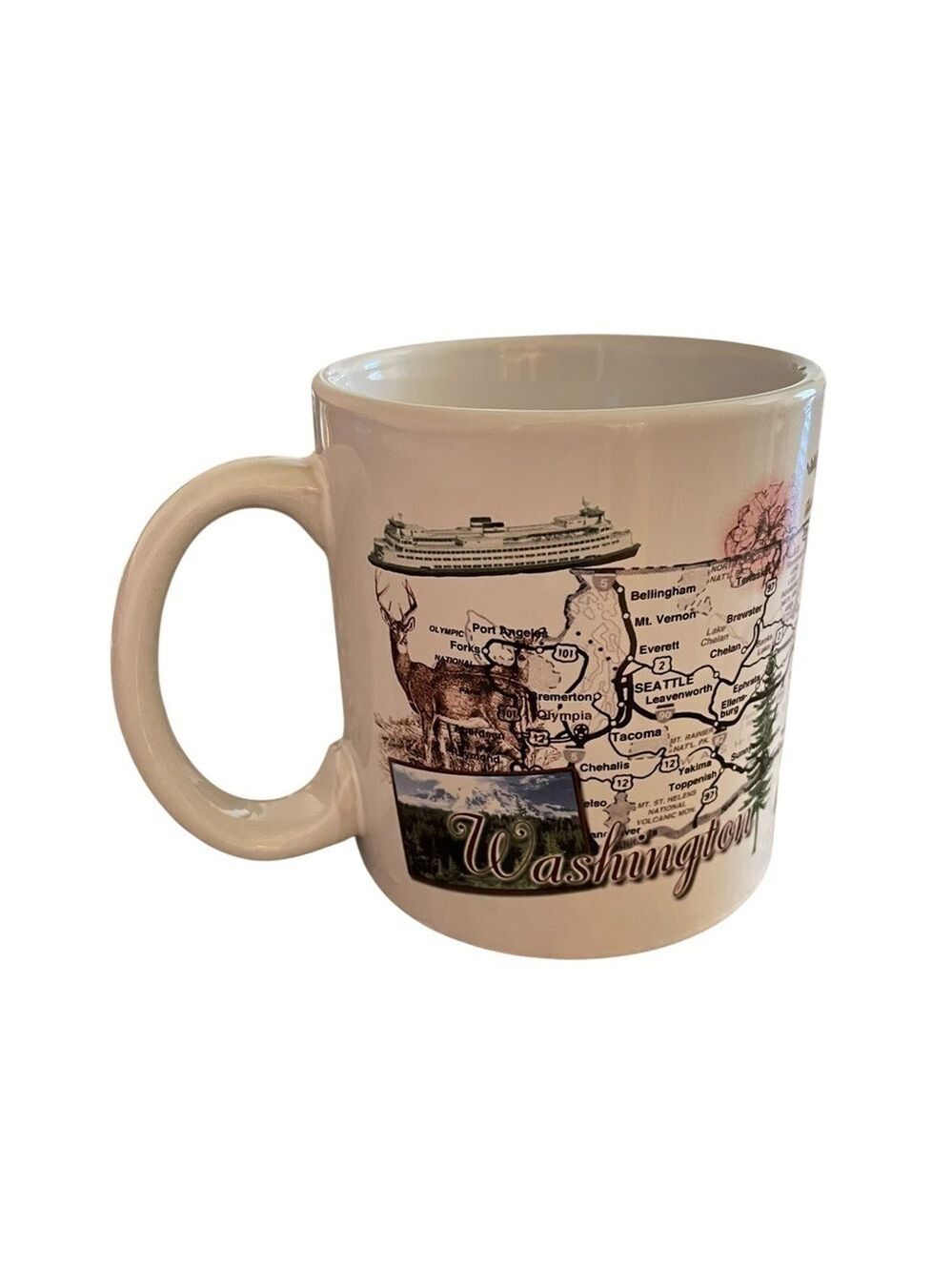 Certified International Collectible Souvenir Mug, Washington State, 20 Oz.